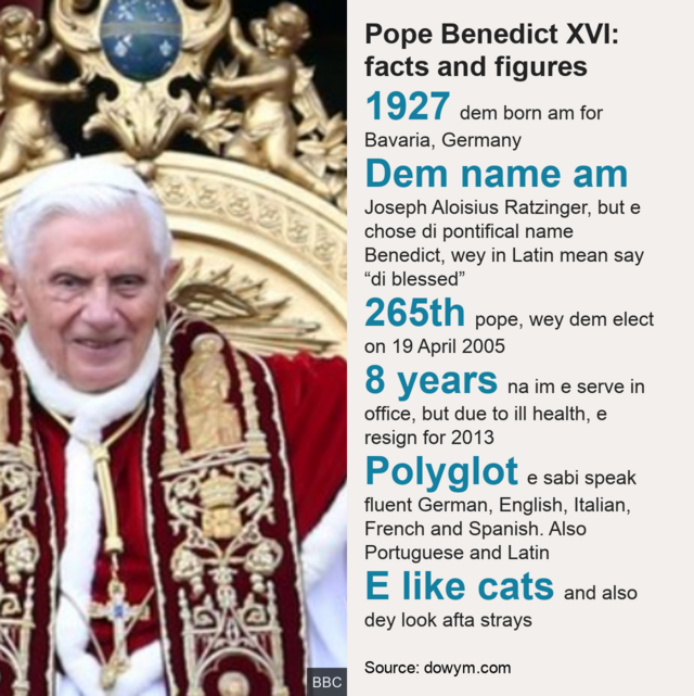 Pope Benedict XVI Dies: Di Former Pope Don Die At 95 - A Look Back At ...