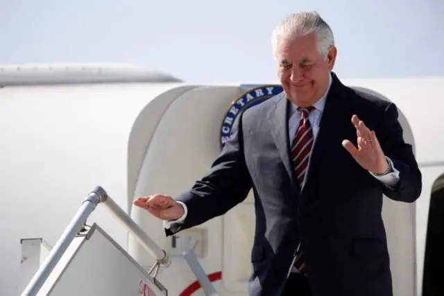 Bwana Tillerson yitezwe muri Kenya uno munsi