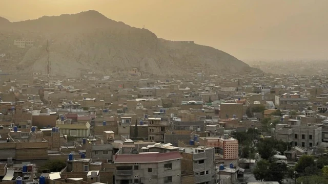 A wide shot of the Pakistani city of Quetta and the Hazara area