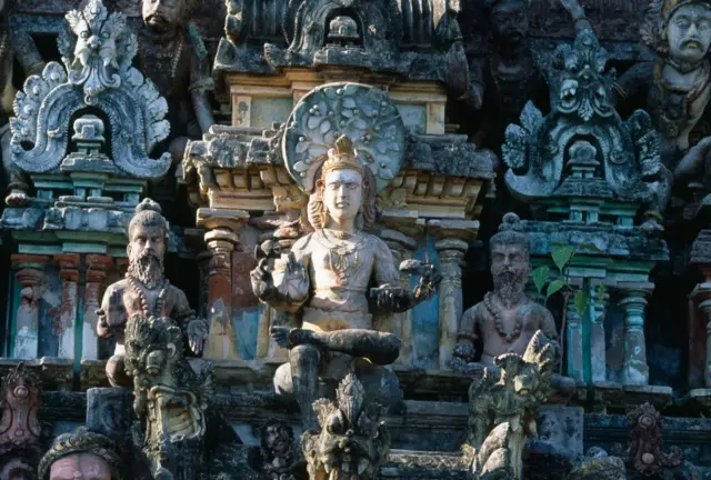 Le temple Nataraja en Inde.