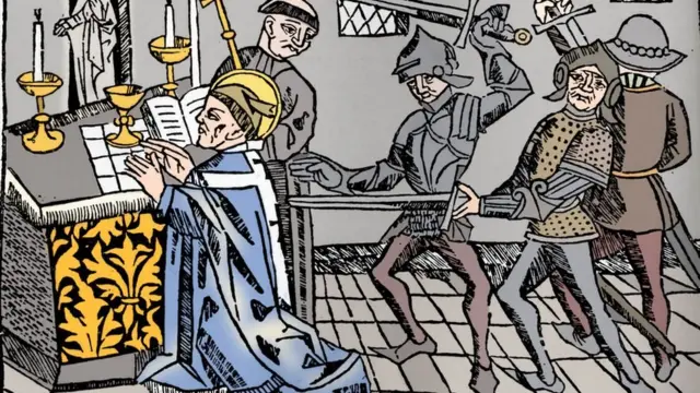 Ilustrasi pembunuhan Becket