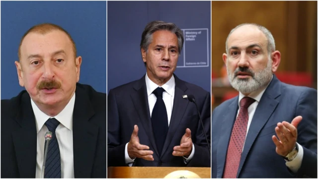 İlham Əliyev, Antony Blinken, Nikol Paşinyan