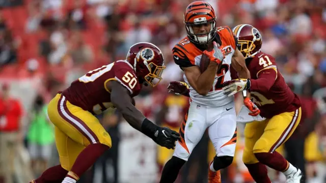 مشهد من مباراة لكرة القدم الأمريكية