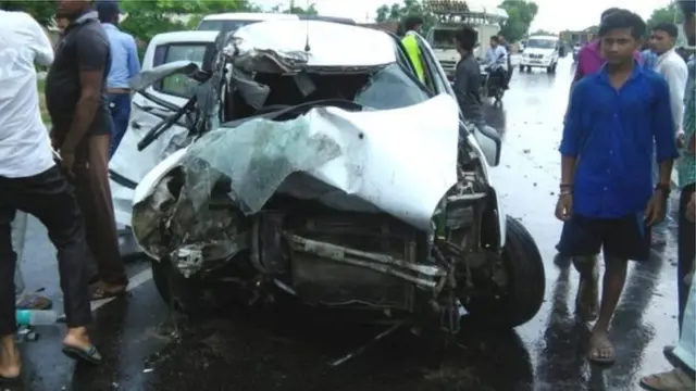 पीड़िता की कार