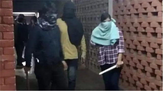 જેએનયુમાં થયેલી હિંસા સંબંધના ગ્રૂપનો સ્ક્રીનશૉટ