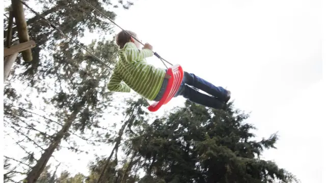 хлопчик на гойдалці