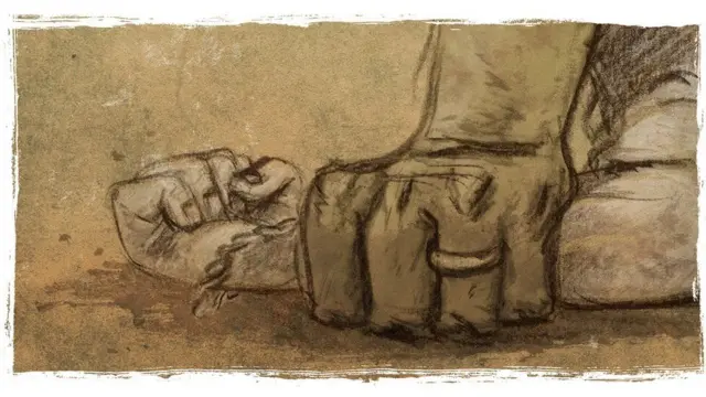 இளம் கையை அழுத்தும் வலுத்த கை.