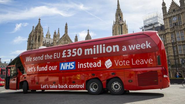 Агитационный автобус кампании за "брексит"