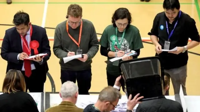 Shughuli ya kuhesabu kura Uingereza