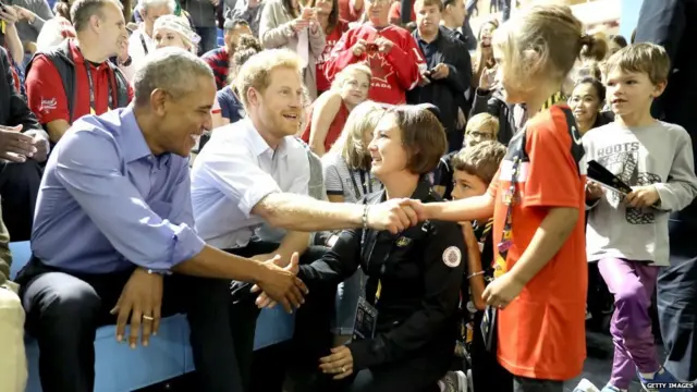 ਰਾਜਕੁਮਾਰ ਹੈਰੀ ਤੇ ਰਾਸ਼ਟਰਪਤੀ ਬਰਾਕ ਓਬਾਮਾ