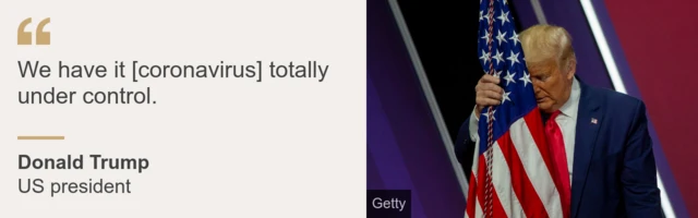 Donald Trump kisses the US flag