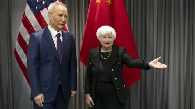 Лю и Йеллен в Цюрихе