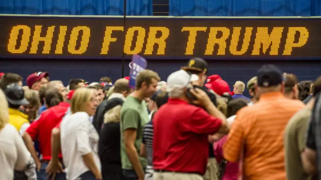 Mitin de Trump en Ohio.