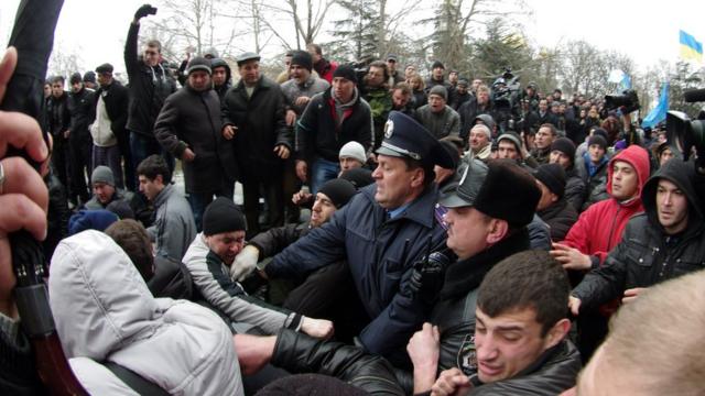 крым, крымские татары, ахтем чийгоз, беспорядки, русское единство