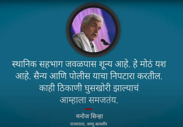 लेफ्टनंट गव्हर्नर मनोज सिन्हा