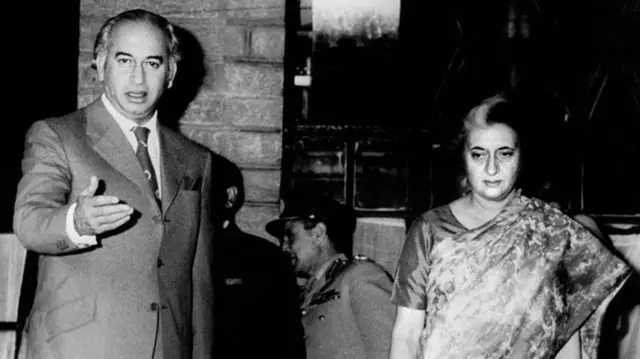  இந்திரா காந்தி, சுல்ஃபிகர் அலி பூட்டோ