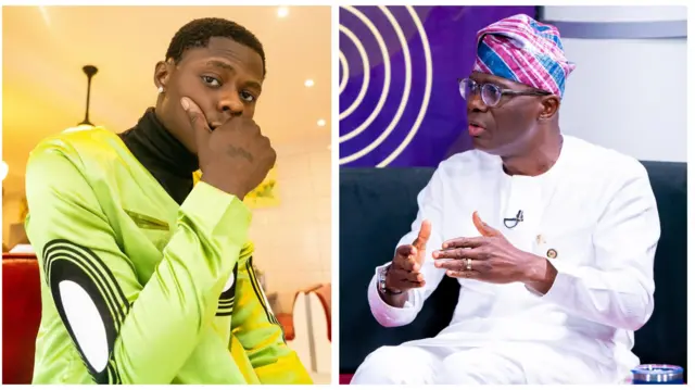 Aworan Mohbad ati Babajide Sanwo-Olu