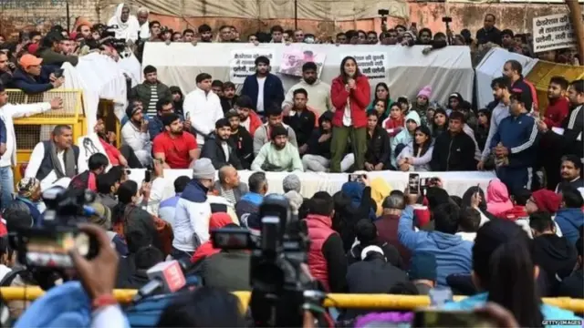 రెజ్లర్ల నిరసన