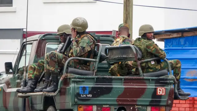 Govment don deploy soldiers to di area to enforce curfew afta di latest kasala