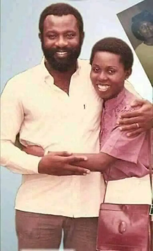 Akeredolu ati iyawo rẹ Betty ni igba ọdọ wọn.