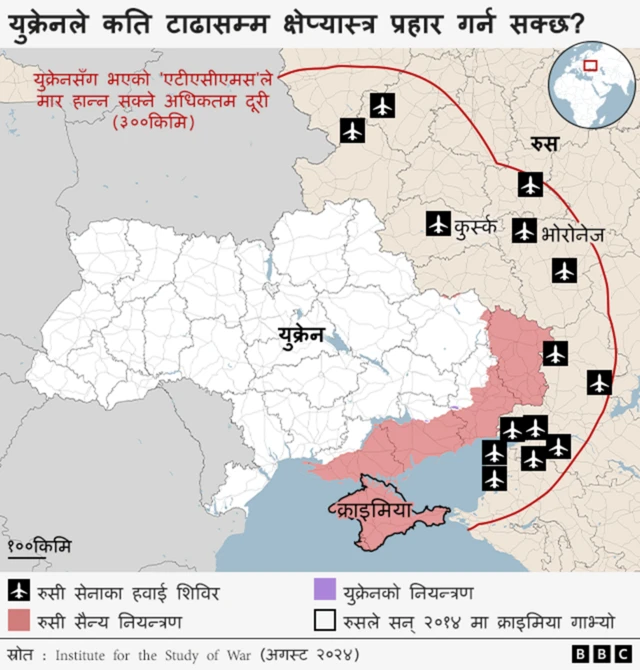 युक्रेनलाई क्षेप्यास्त्र प्रहार गर्ने अनुमति