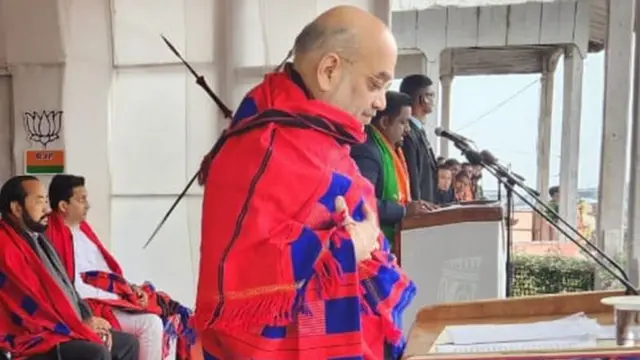 నాగాలాండ్లో ప్రసంగిస్తున్న అమిత్ షా