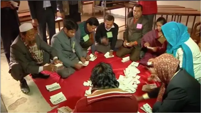 ৫ই জানুয়ারি বিতর্কিত নির্বাচনে অর্ধেকের বেশি ভোটার ভোট দিতে পারেননি