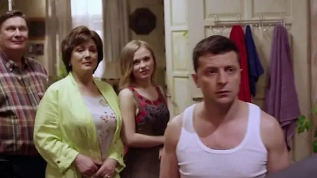 Zelensky interpretó a un presidente en una serie de televisión.