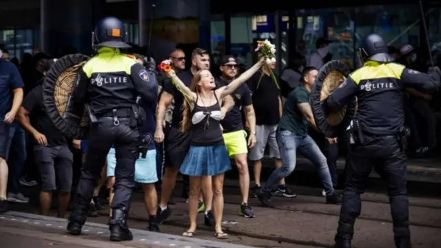 Акция протеста в Гааге