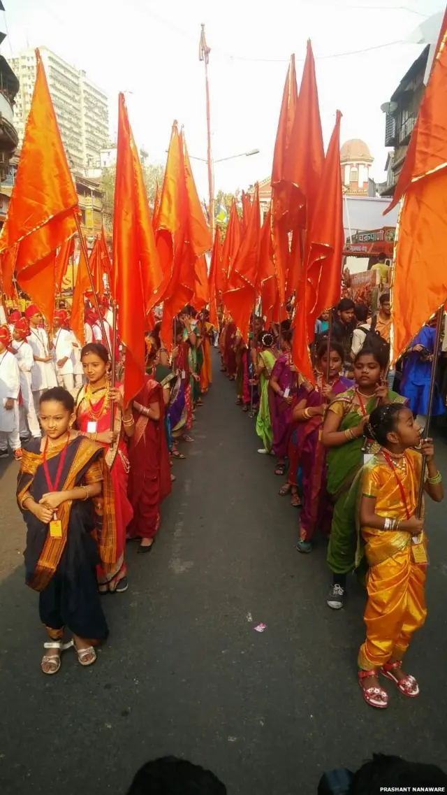 मुंबईतल्या गुढीपाडव्याची क्षणचित्रे