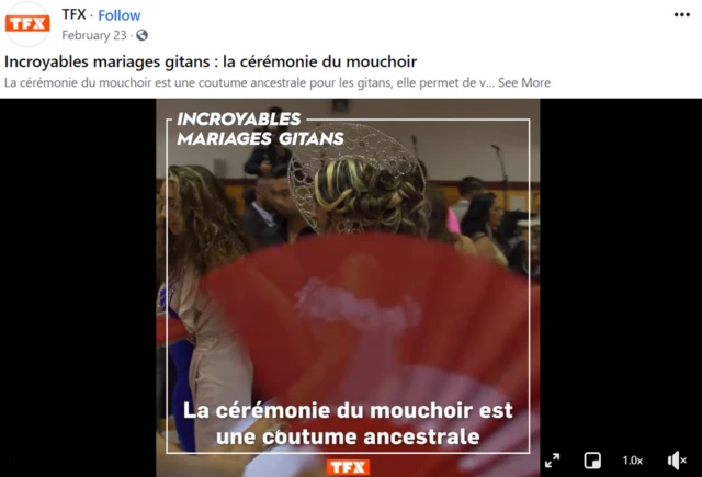 Facebook page advertising the episode