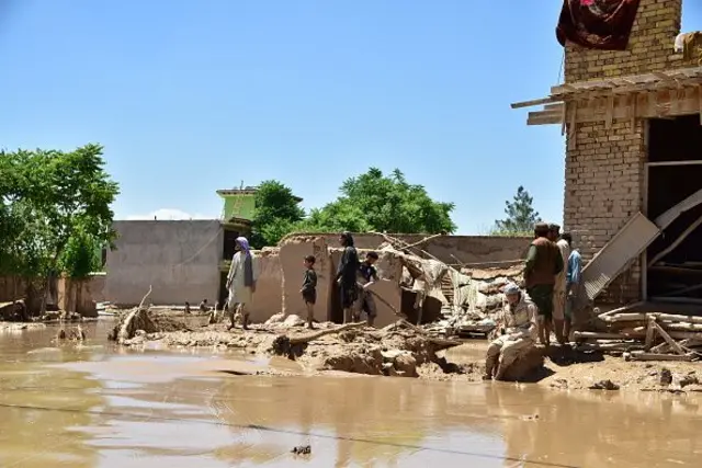 افغانستان کې د سېلاب له کبله زیانمن شوی کلی