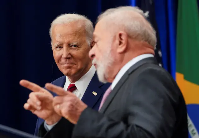 Joe Biden e Luiz Inácio Lula da Silvaesporte net vip betencontro nos EUA