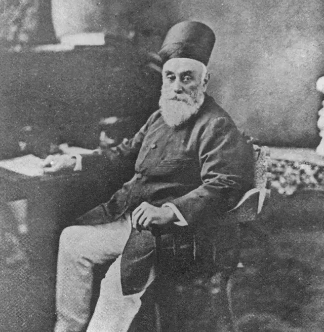 ટાટા જૂથના સ્થાપક જમશેદજી ટાટાની તસવીર
