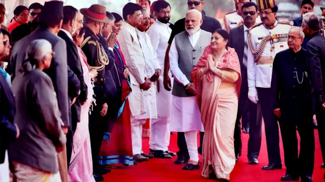 भारत भ्रमणका क्रममा वर्तमान राष्ट्रपति