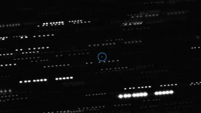 Oumuamua is just 400-800 meters (1,300-2,600 ft) long, and was only visible while it was near the Sun (Credit: ESO/K. Meech et al.)