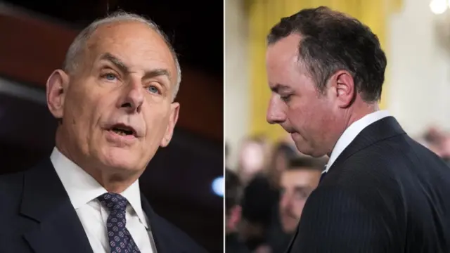 John F Kelly y Reince Priebus