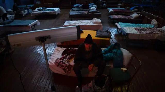 Man evacuated by Ukraine from the war zone in Donbas region, 2024