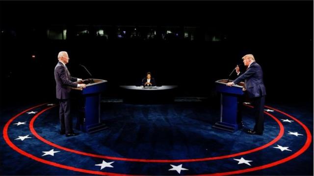 美国大选特朗普与拜登电视辩论