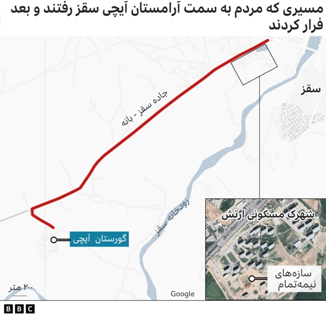 مسیر سقز به گورستان آیچی