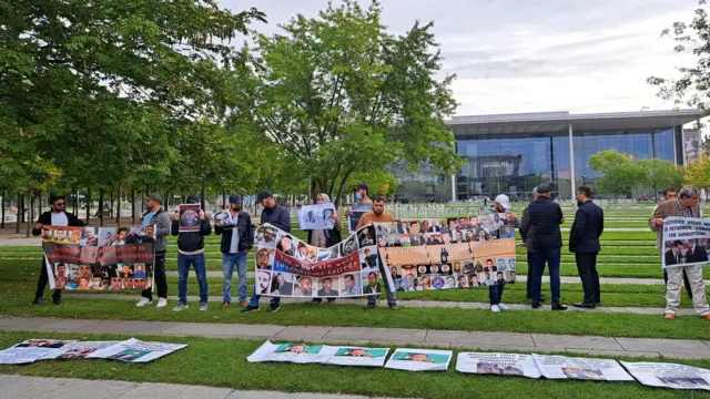 Фаоллар Берлинда Марказий Осиё раҳбарларини намойиш билан кутиб олганди