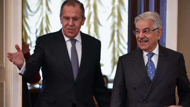 रूसी और पाकिस्तानी विदेश मंत्री