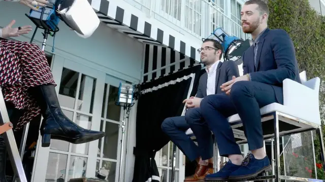 Singers and Songwriters Sam Smith and Jimmy Napes