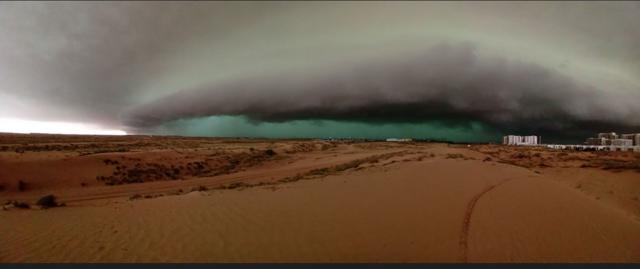 Una tormenta en la península arábiga