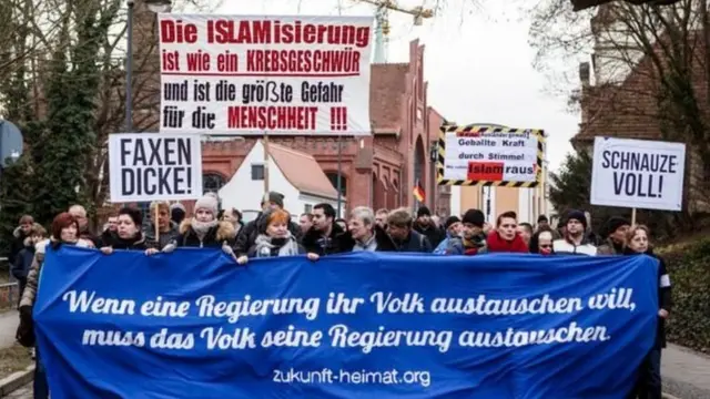 જર્મનીમાં થયેલા વિરોધ પ્રદર્શનની તસવીર