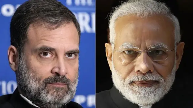 राहुल गांधी और नरेंद्र मोदी 