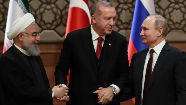 Роухани, Эрдоган, Путин