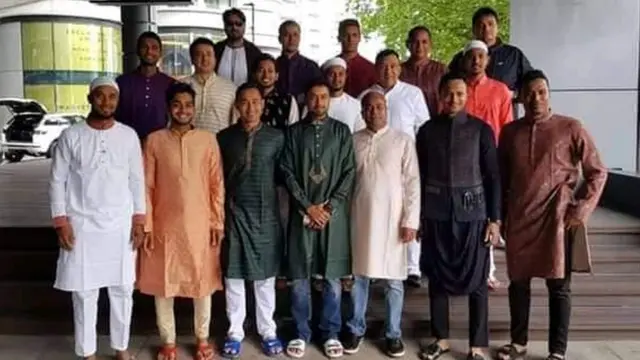 ঈদের দিনে বাংলাদেশ দলের খেলোয়াড় কর্মকর্তাদের গ্রুপ ছবি