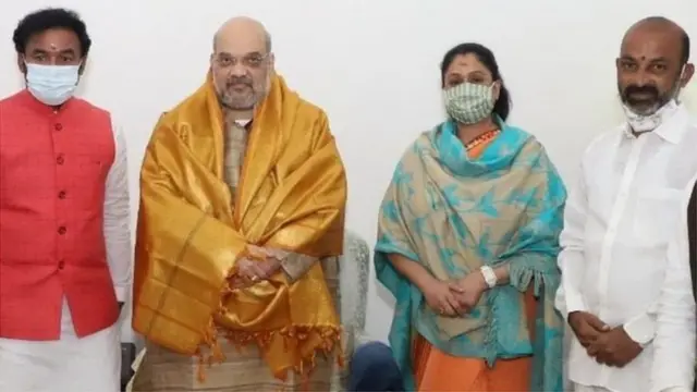 అమిత్ షాతో కిషన్ రెడ్డి, విజయశాంతి, బండి సంజయ్