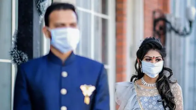 કોરોના વાઇરસ થીમનું ફોટોશૂટ